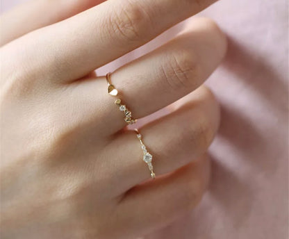 Gold Princessa Stack Ring