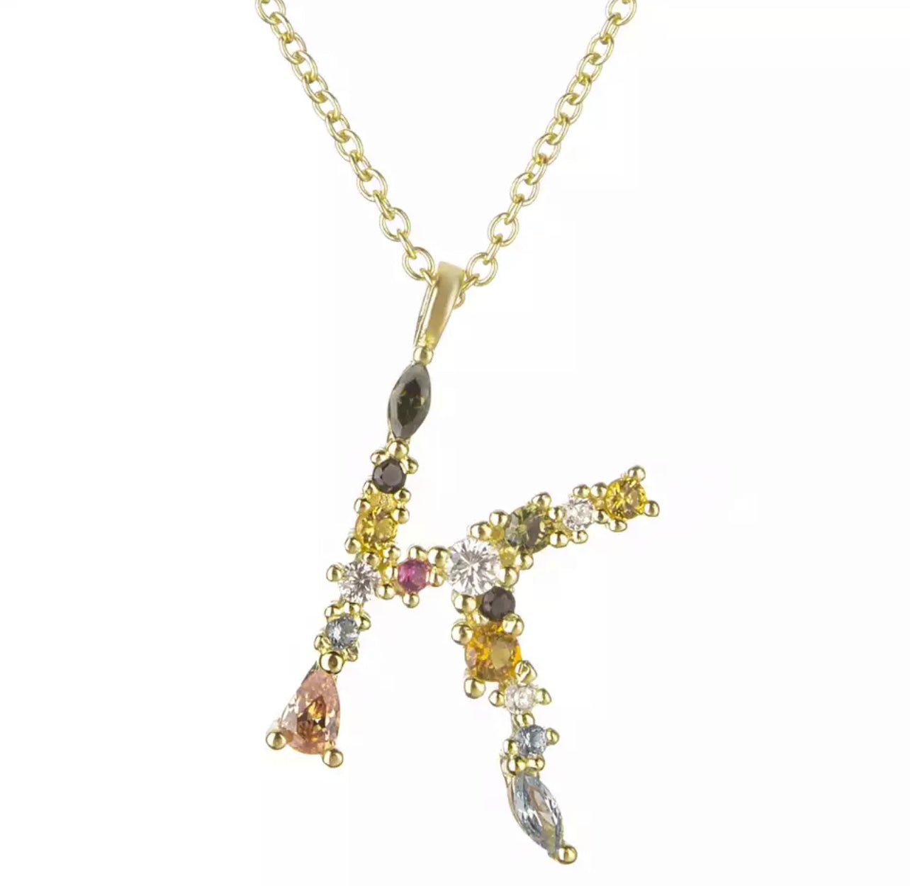 Gold Affirmation Necklace (A-Z)
