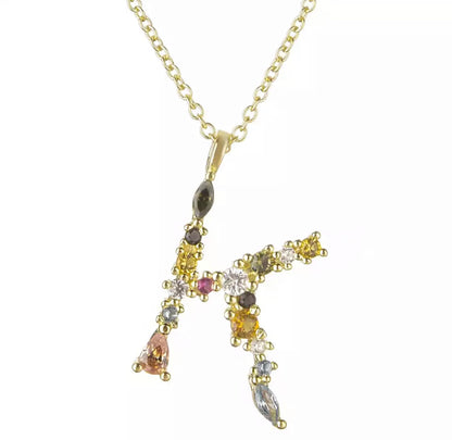 Gold Affirmation Necklace (A-Z)