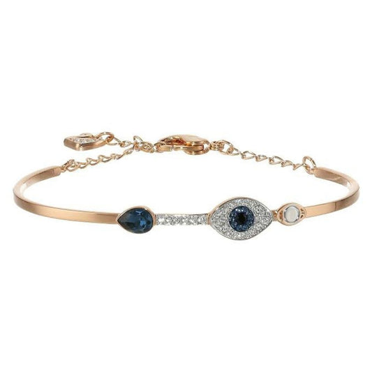 Moonlight Evil Eye Rose Gold Bangle