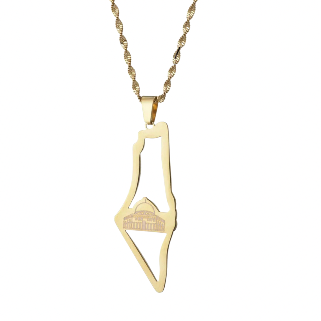 Gold Al Aqsa Necklace (50cm)