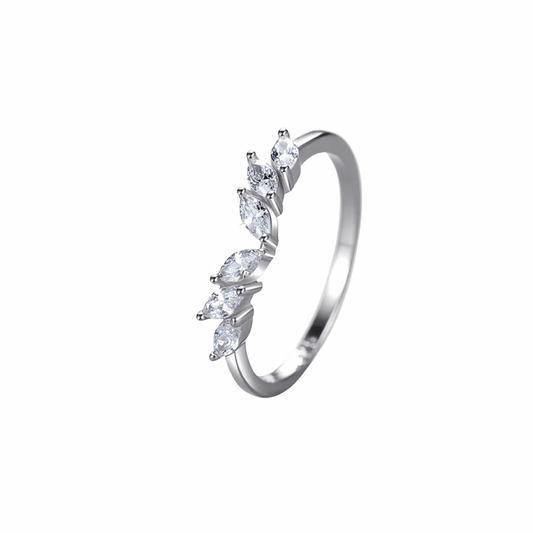 Silver Angel Wings Stack Ring