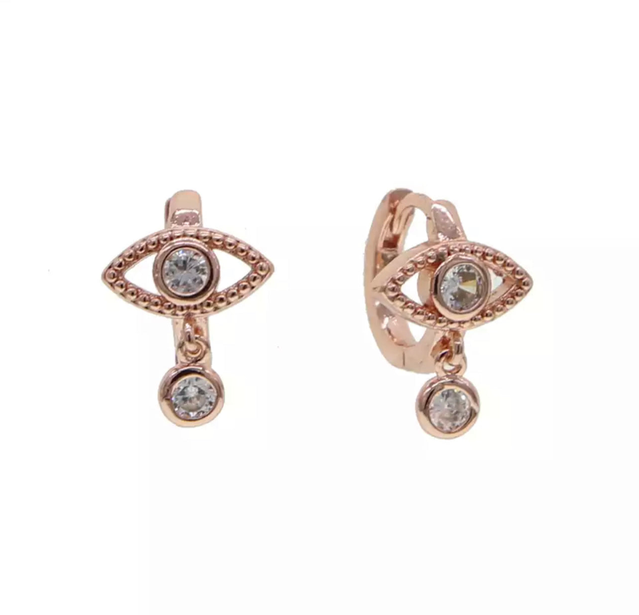 Rose Antique Evil Eye Earring