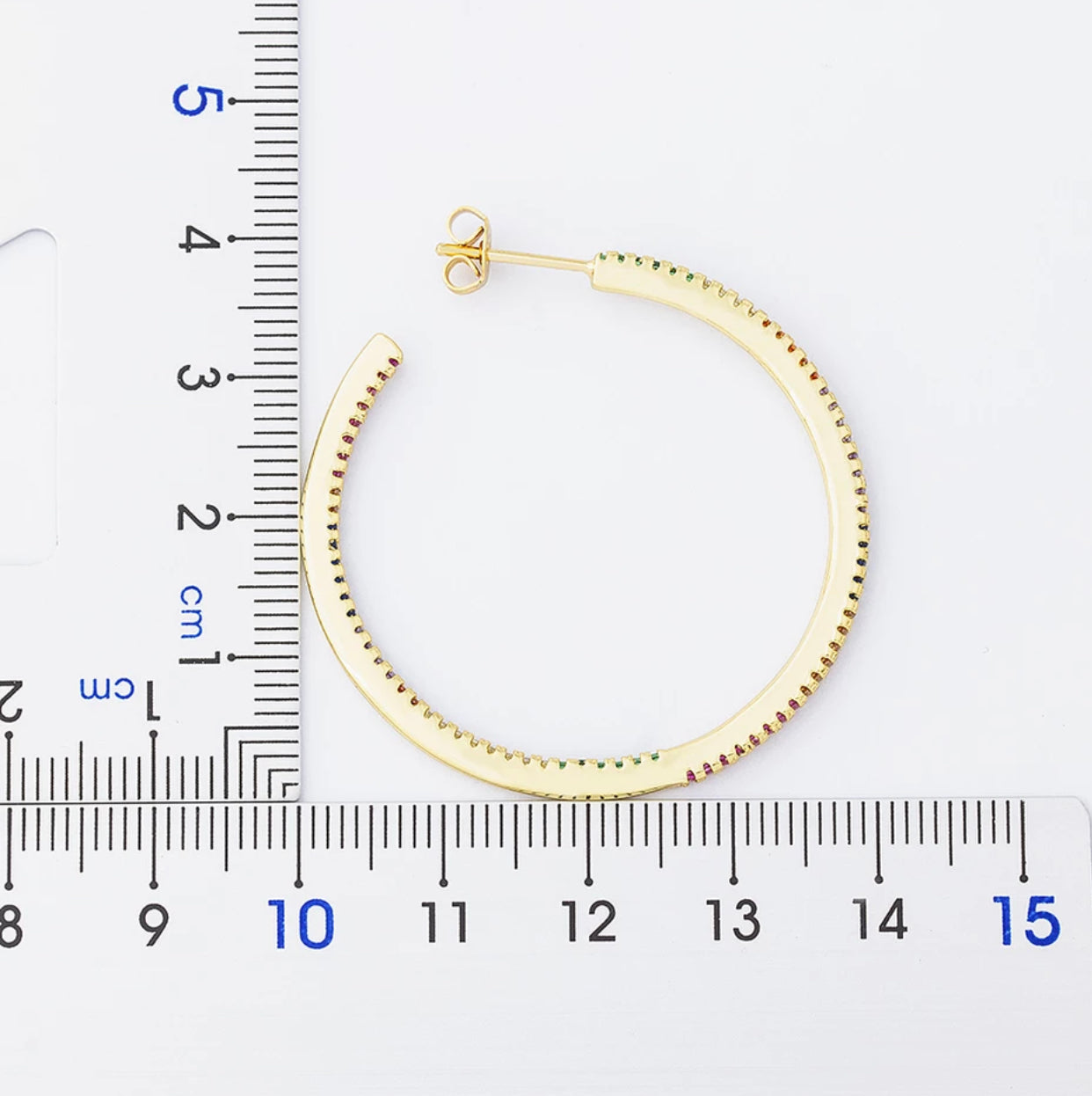 Candyland Gold Hoops