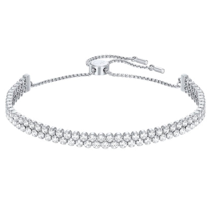 Silver Double Strand Tennis bracelet