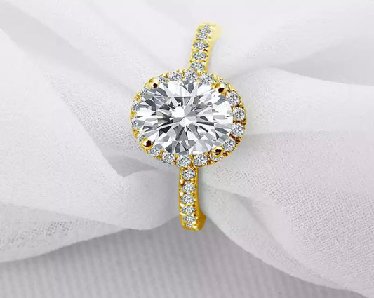 Gold Oval Halo