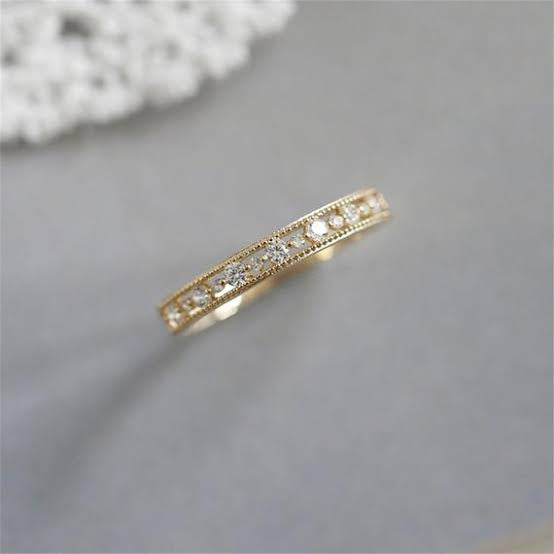Gold Vintage Brilliant Stack Ring