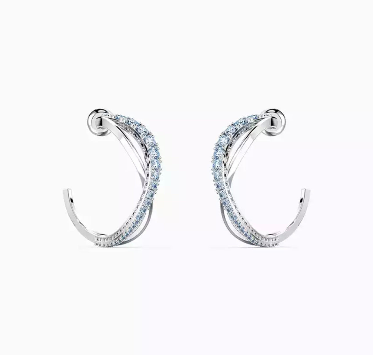 Blue Light Hoop Earring