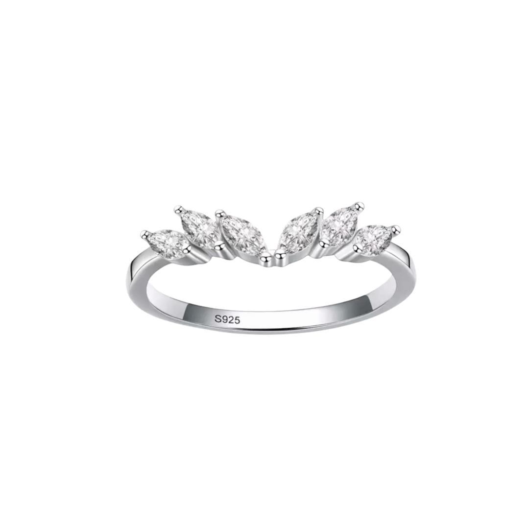 Silver Angel Wings Stack Ring