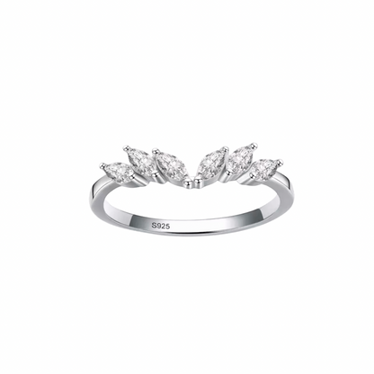 Silver Angel Wings Stack Ring