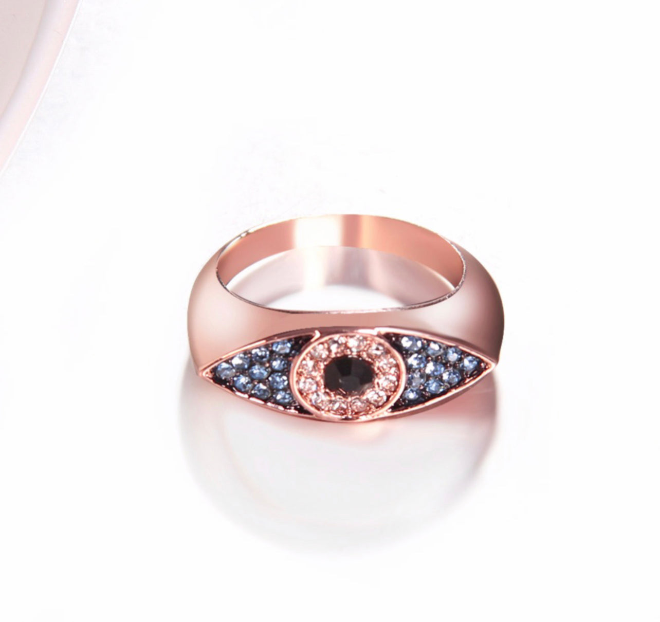 Rose Evil Eye Ring