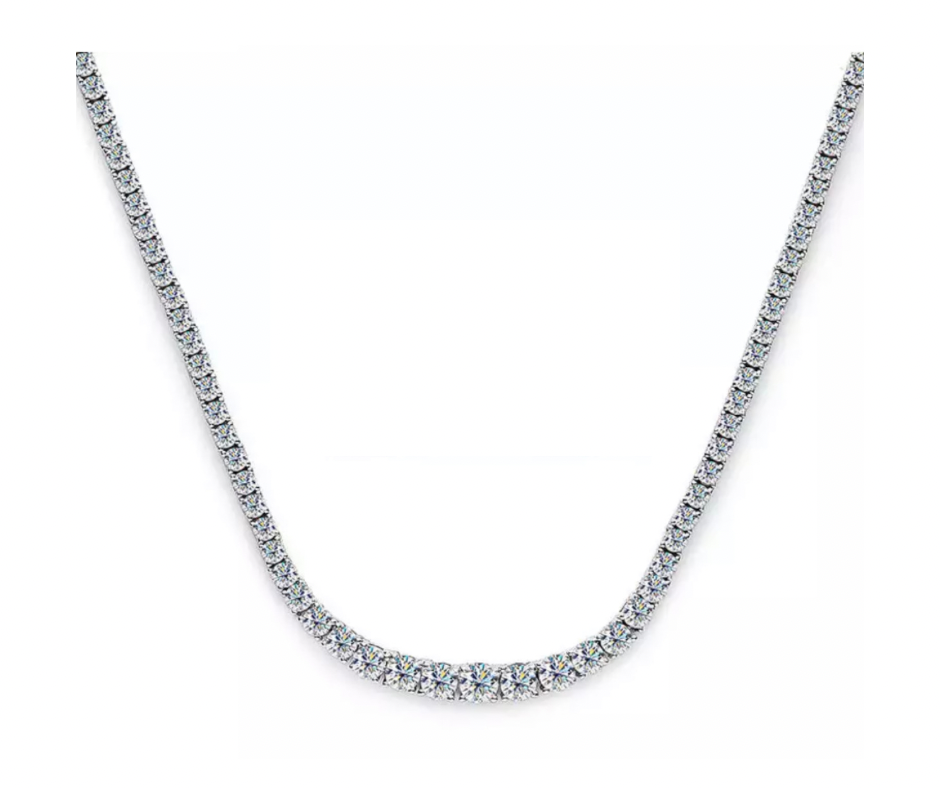 Marilyn Moissanite Tennis Necklace (15carat)