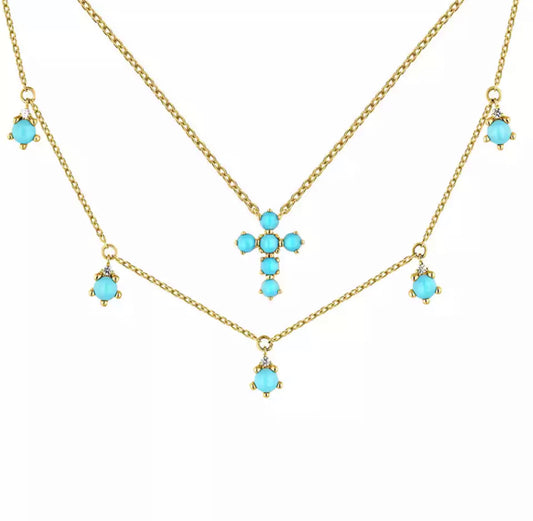 Christiana Turquoise Necklace Set
