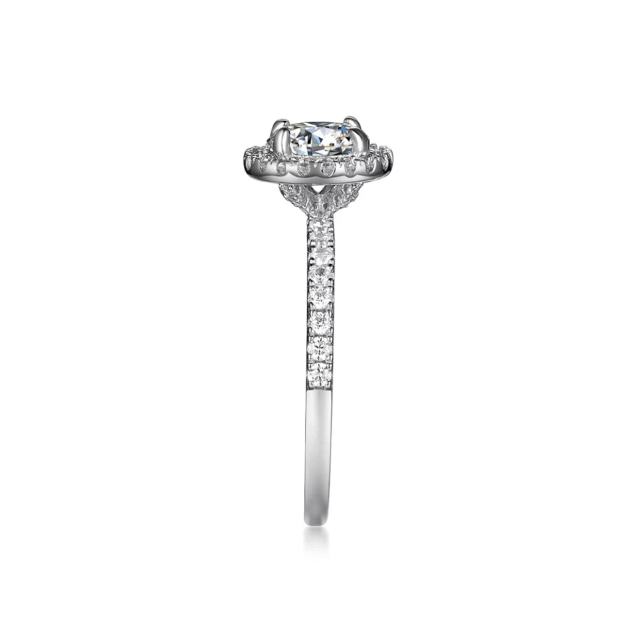 Marissah Halo Moissanite Ring