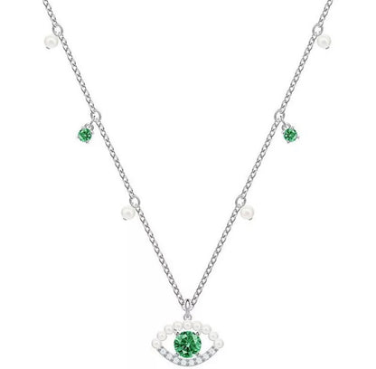 Jaded Pearl Evil Eye Necklace