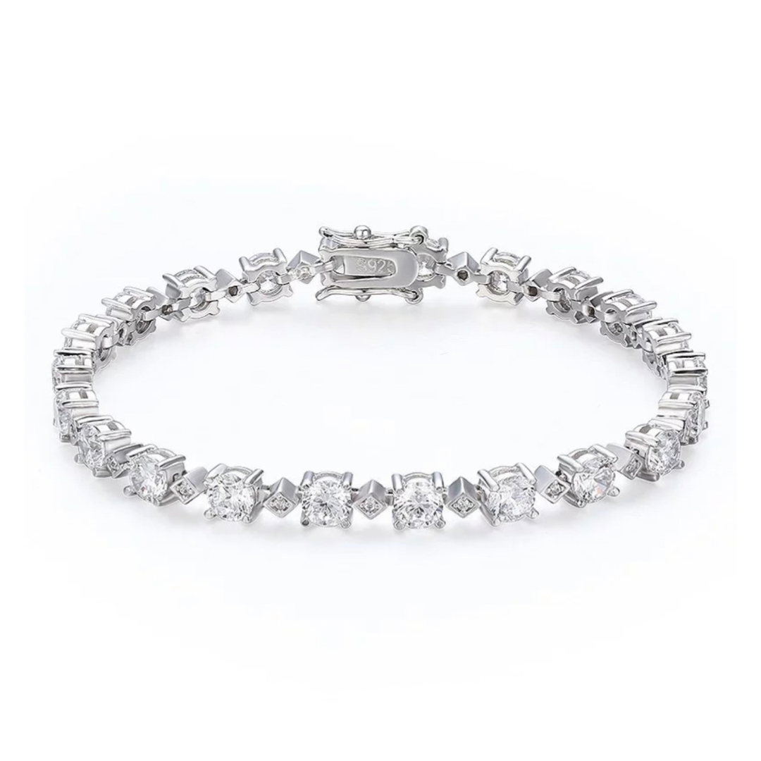 Silver Parisian Tennis Bracelet