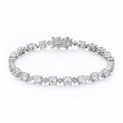 Silver Parisian Tennis Bracelet
