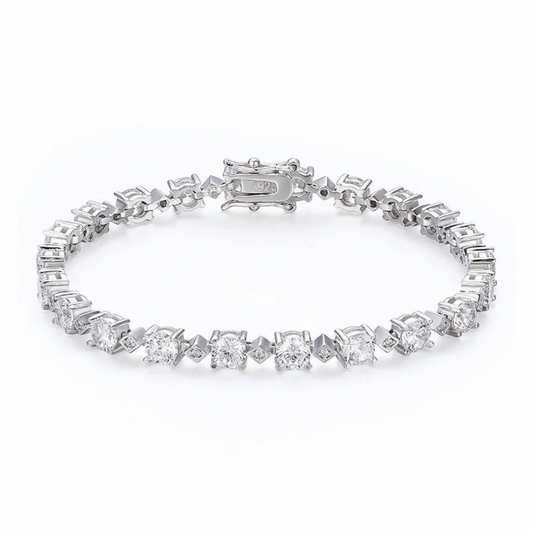 Silver Parisian Tennis Bracelet