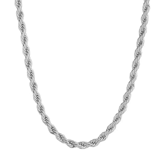 3mm Silver Rope Necklace (70cm)