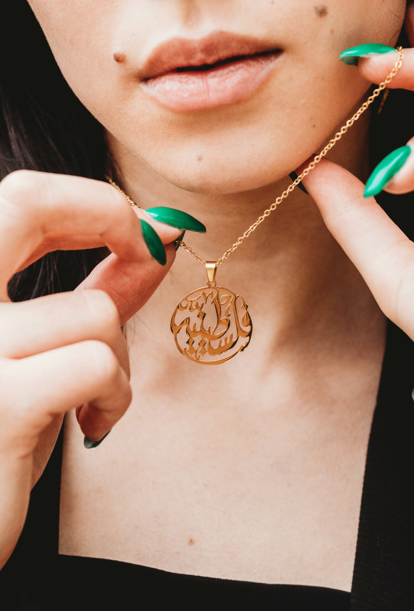 Unisex Gold Cazador Palestine Necklace