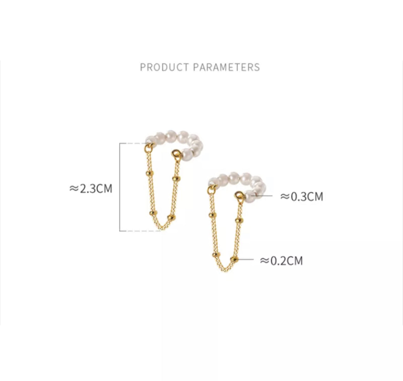 Pearl Dangle Cuff