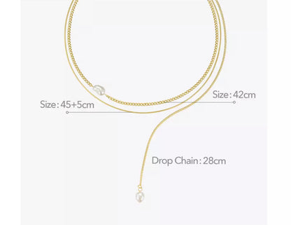 Gold Drape Minimalist Necklace