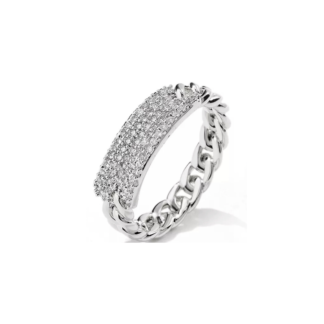 Micro Inlay Bar Ring