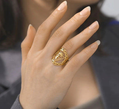 Gold/Silver Visshudha Throat Chakra Ring