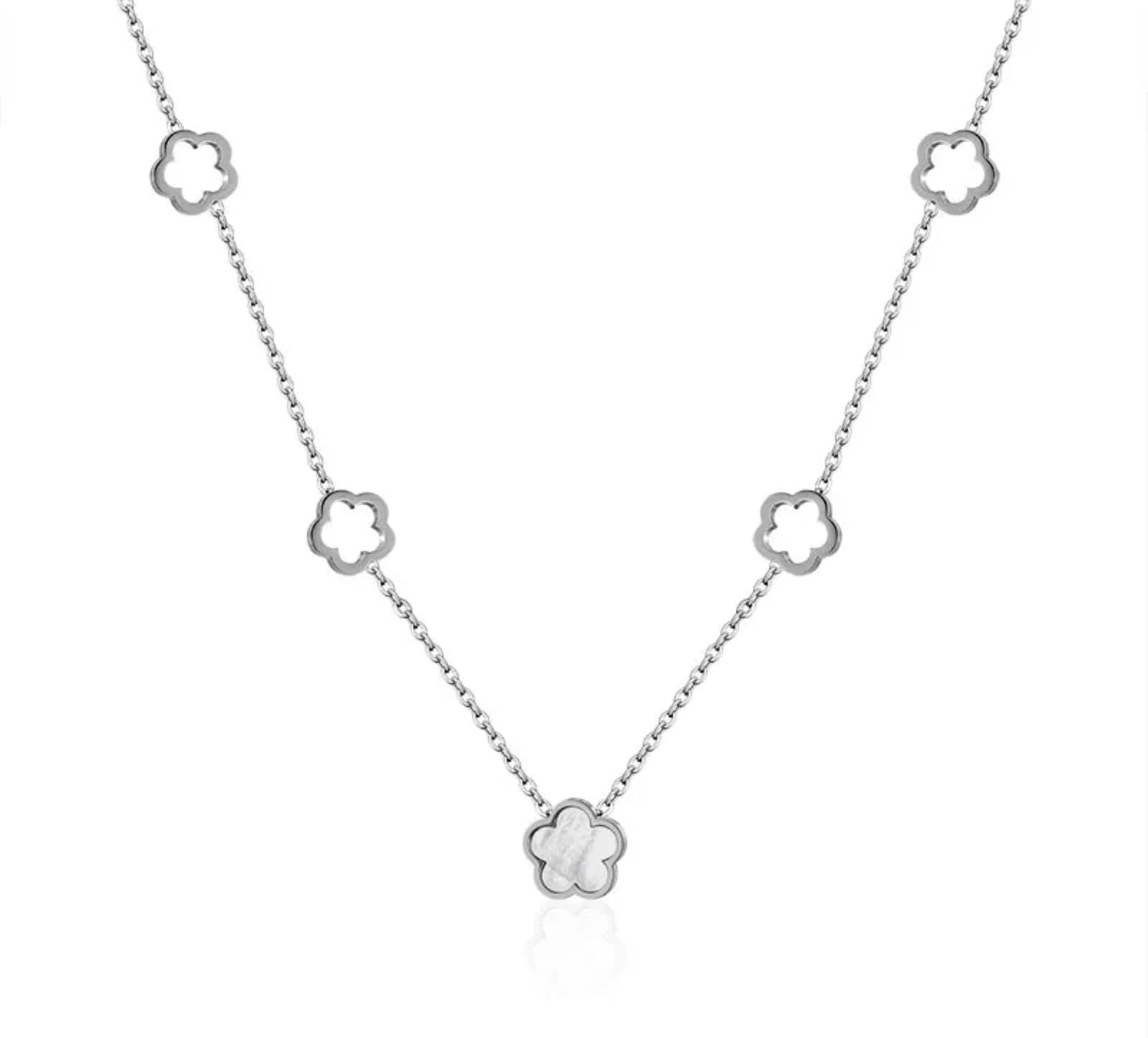 Silver Clover Set