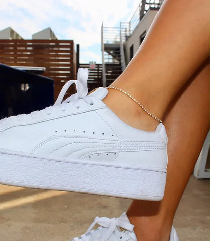 Silver Celestial Tennis Anklet