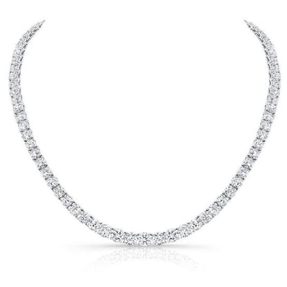 Silver Invisilink Tennis Necklace (4mm)