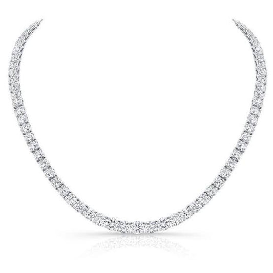 Silver Invisilink Tennis Necklace (4mm)