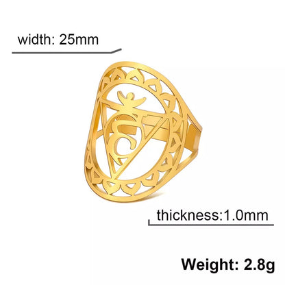 Gold/Silver Visshudha Throat Chakra Ring