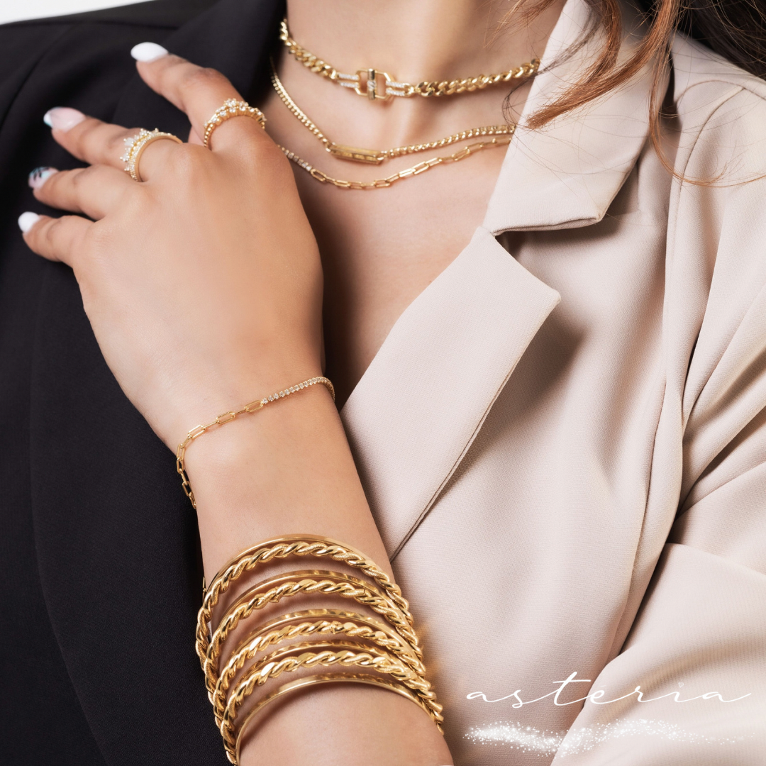 Gold Rope Twist bangle