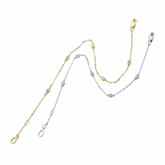 Bezel Sparkle Anklet