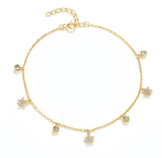 Daisy Drop Anklet