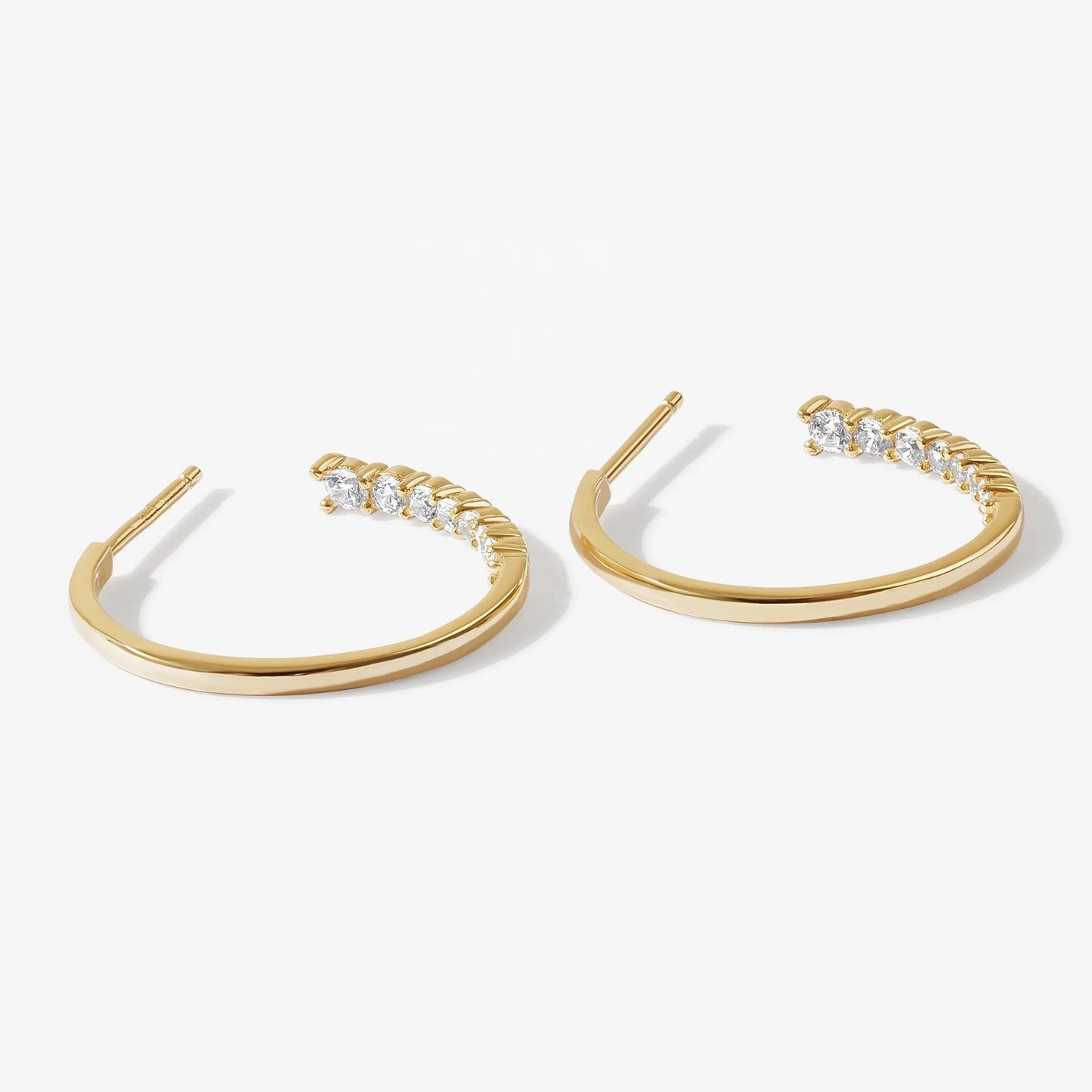 Gold Monte Carlo Hoop Earrings