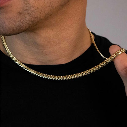 Mens Gold Cuban Link Chain