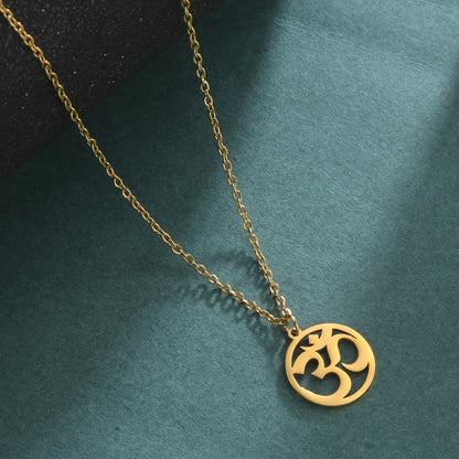 Gold Classic Aum Pendant