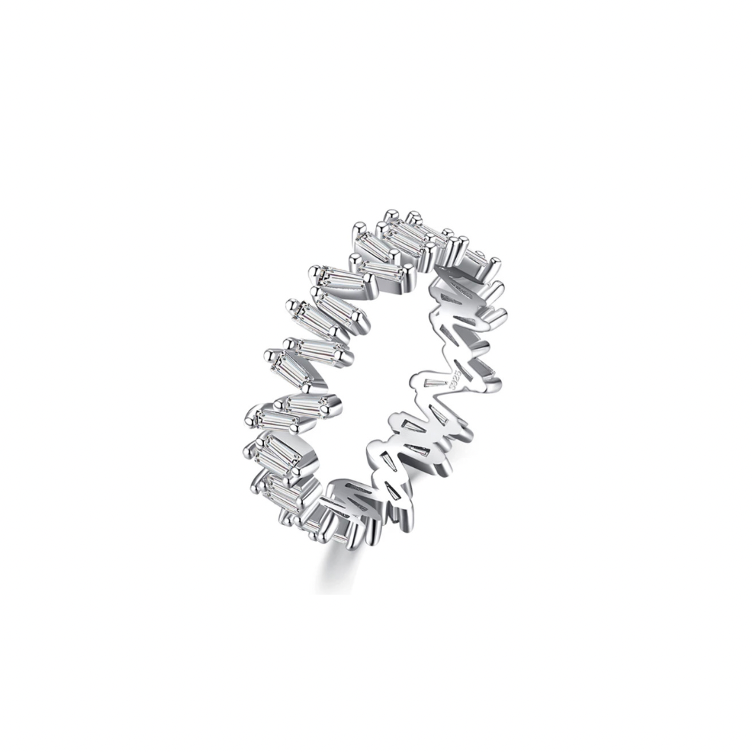 Silver Icelandic Full Eternity Stack Ring
