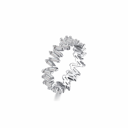 Silver Icelandic Full Eternity Stack Ring