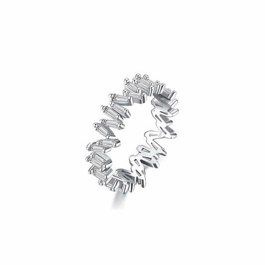 Silver Icelandic Full Eternity Stack Ring