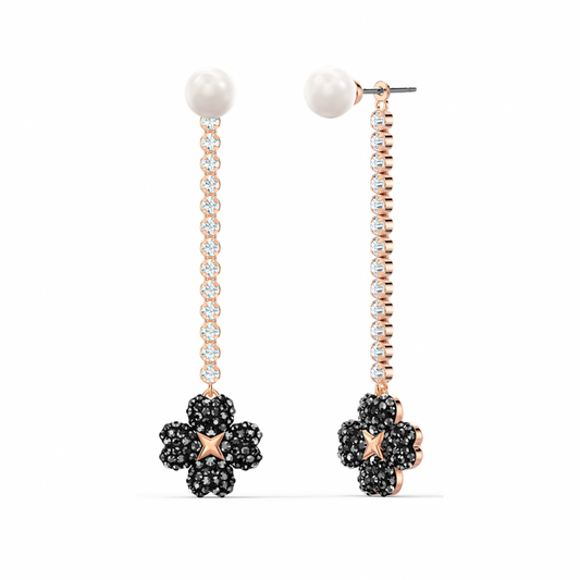 Rose Gold Jet’aime Tennis Earring