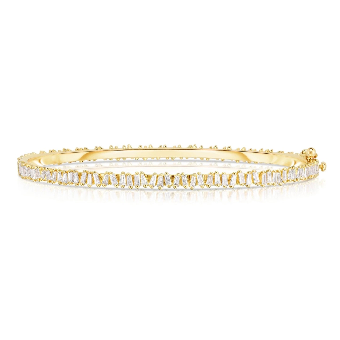 Gold Eternal Baguette Cuff