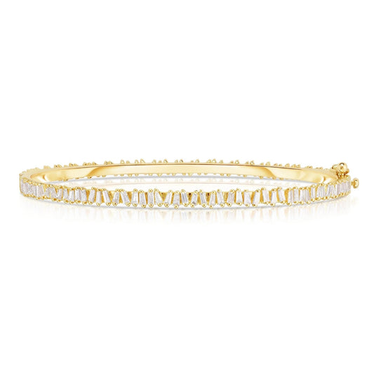 Gold Eternal Baguette Cuff