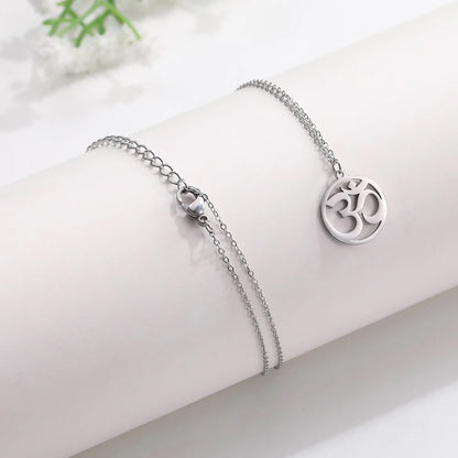 Silver Classic Aum Pendant