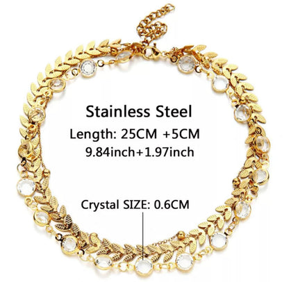 Gold Indie Anklet