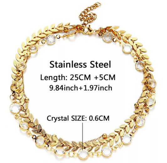 Gold Indie Anklet
