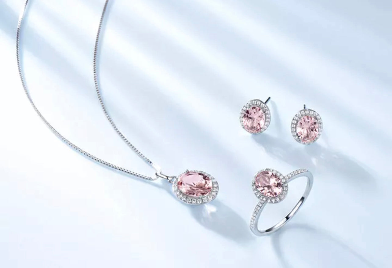 Pink Oval Halo Candy Set