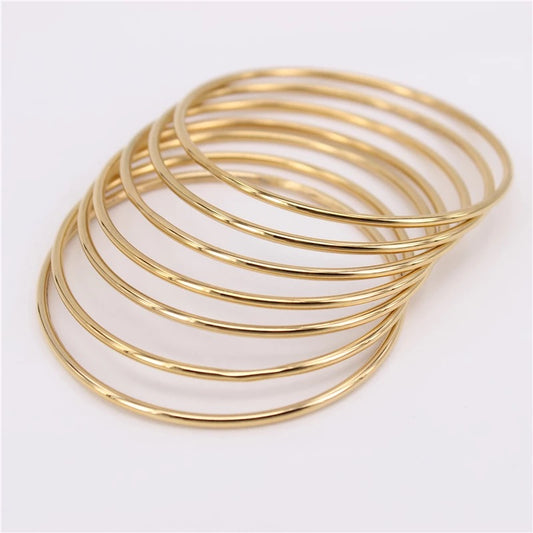 Domed Midas Gold Bangle